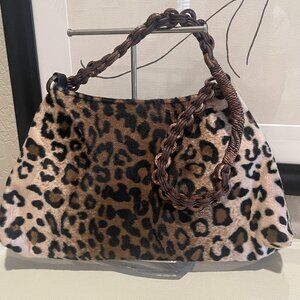 Animal Print Faux Fur Hand Bag - Never used!